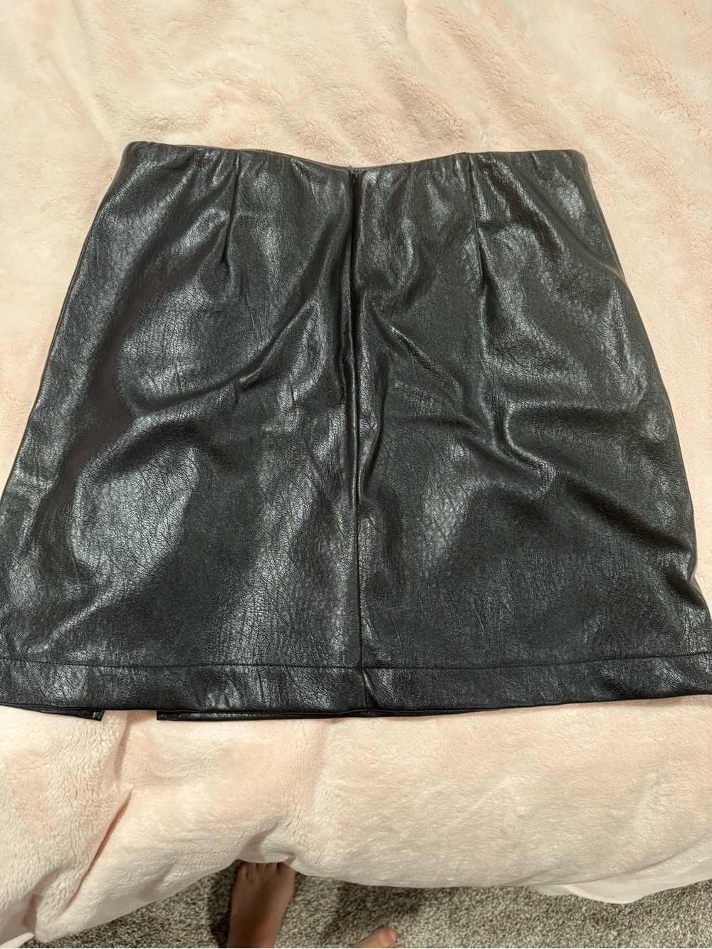 wild fable Black Faux Leather Mini Skirt